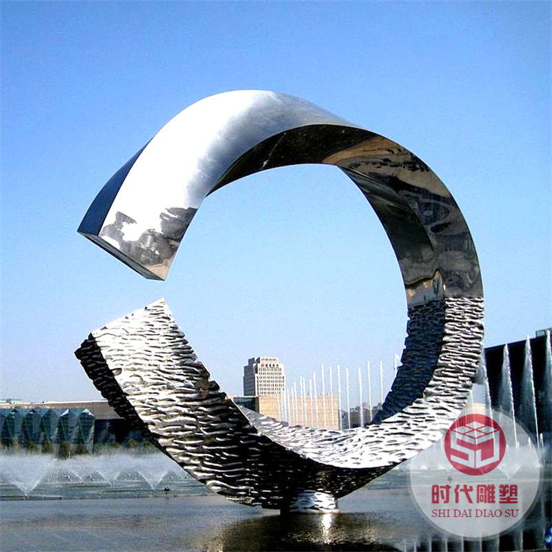 大型不锈钢雕塑定制鲸鱼户外校园地球仪凤凰廊架景观水景镜面厂家