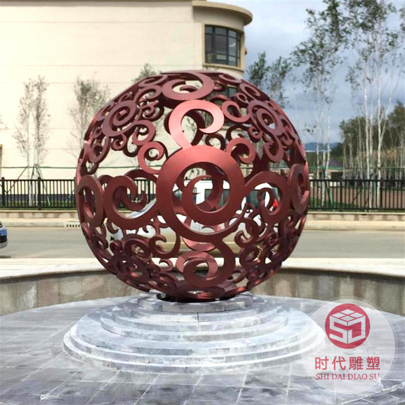 定制不锈钢大型雕塑广场红色精神堡垒校园景观户外主题公园摆件