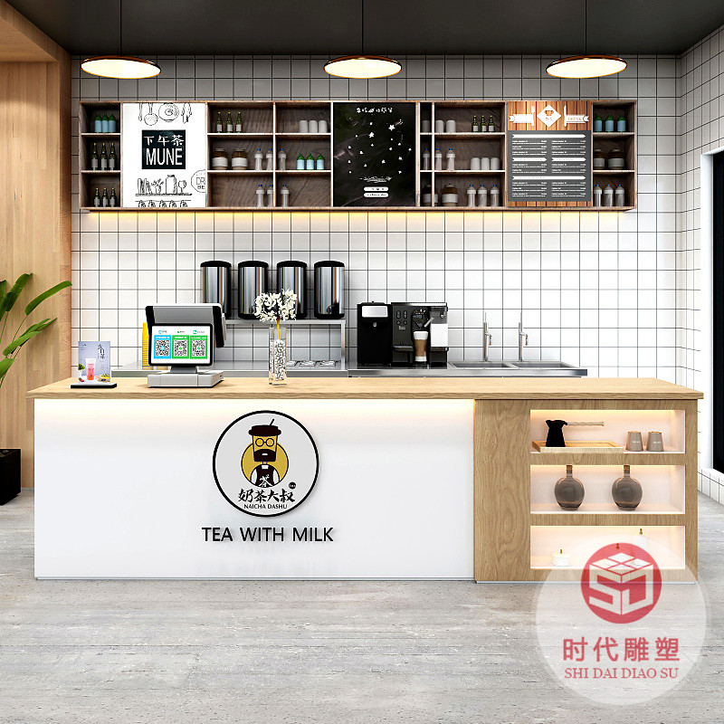 公司烤漆前台玻璃钢接待台美容院简约时尚异形个性吧台咨询台定制