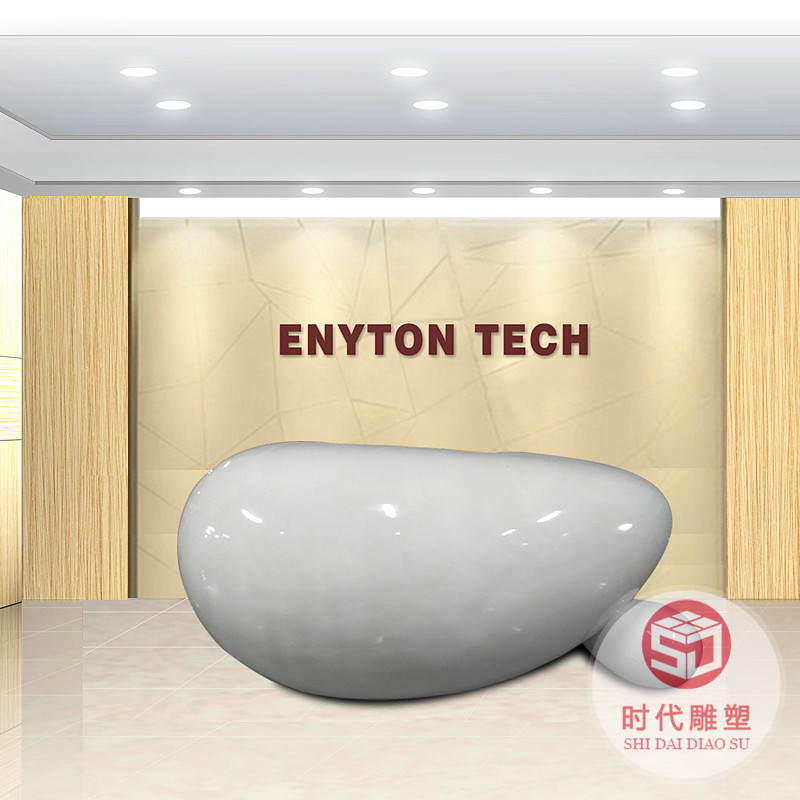 创意异形玻璃钢烤漆前台大型公司订做大堂接待售楼部服务吧台定制