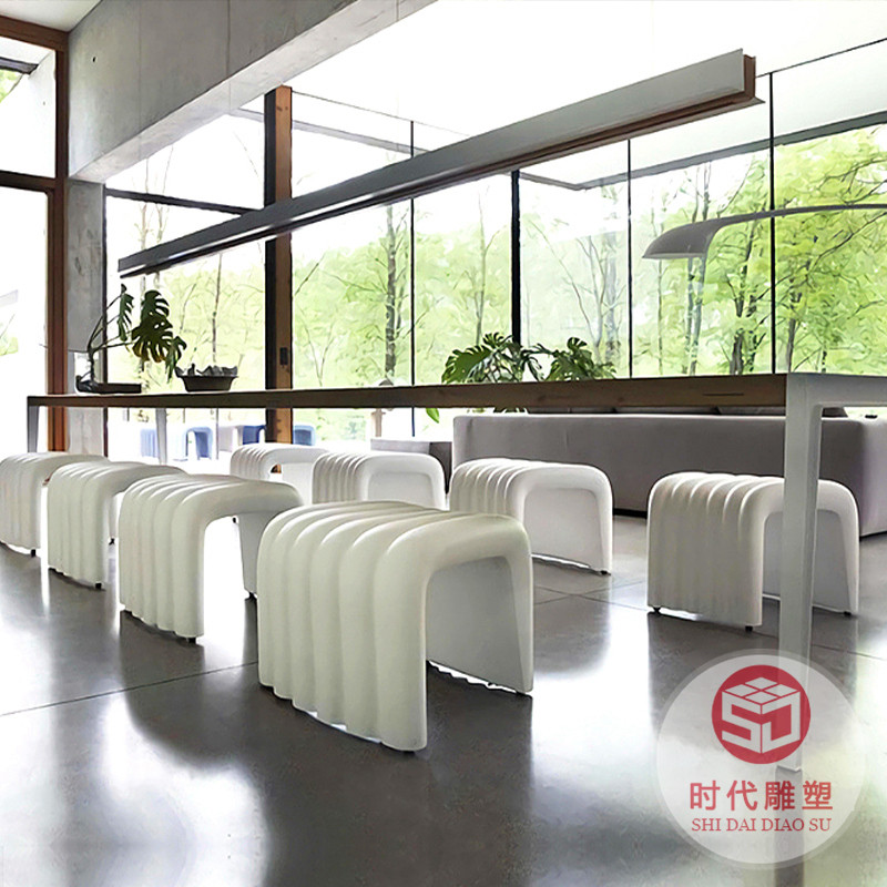 玻璃钢商场休闲座椅创意字母坐凳休息等候区椅子艺术卡通儿童凳子