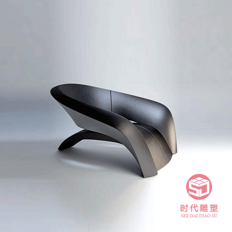 玻璃钢商场休闲椅实木防腐木公共坐凳简约厂家户外美陈长椅